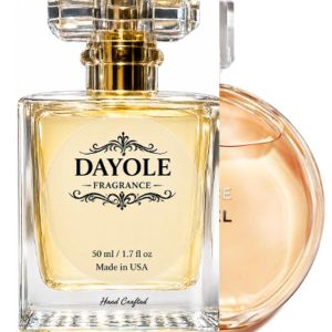 Dayole 21 Women Fragrance-Pachulí, pimienta rosa, piña, jacinto e iris, limón, jazmín y rosa, pachulí, almizcle, vetiver y vainilla.